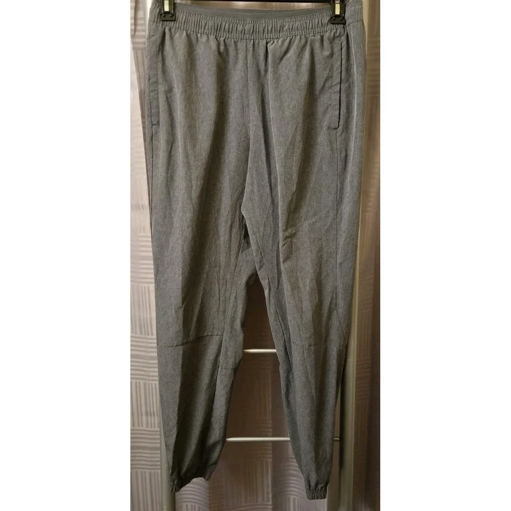 Skora Men's‎ Size M Joggers Pants Quick Dry Zip Ankle Gray Drawstring Stretch